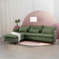 Sofá Modular 3 Lugares com Chaise e Pé Metal Sôma CabeCasa MadeiraOriginals