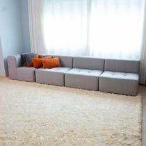 Sofá Modular 4 Lugares 1 Braço Inflow Boucle Linho Vem Na Caixa Compacto Para Sala Moderna Sofá Modular 4 Lugares 1 Braço Inflow Boucle Linho Vem Na Caixa Compacto Para Sala Moderna