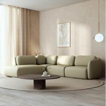 Sofá Modular 4 Lugares com Sumiê Orla 315cm Cabecasa MadeiraMadeira Verde Água Sofá Modular 4 Lugares com Sumiê Orla 315cm Cabecasa MadeiraMadeira Verde Água