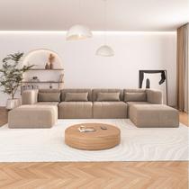 Sofá Modular 4 Lugares e 2 puff EasyBox CabeCasa MadeiraOriginals
