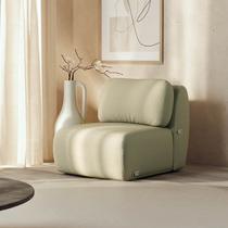 Sofá Modular 80cm sem Braço Orla CabeCasa MadeiraOriginals Verde Água
