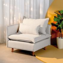 Sofá Modular Braço Lateral com Pé Madeira Sôma CabeCasa MadeiraOriginals