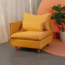 Sofá Modular Braço Lateral com Pé Madeira Sôma CabeCasa MadeiraOriginals