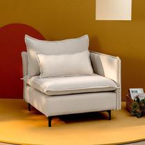 Sofá Modular Braço Lateral com Pé Metal Sôma CabeCasa MadeiraOriginals Bege Natural Sofá Modular Braço Lateral com Pé Metal Sôma CabeCasa MadeiraOriginals Bege Natural