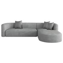 Sofá Modular Celinne Luxuoso Sala de Estar Decoração Luxo 265cm Bouclé Sofá Modular Celinne Luxuoso Sala de Estar Decoração Luxo 265cm Bouclé
