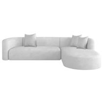 Sofá Modular Celinne Luxuoso Sala de Estar Decoração Luxo 265cm Suede