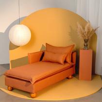 Sofá Modular Chaise Braço Lateral com Pé Bolinha Sôma CabeCasa MadeiraOriginals