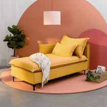 Sofá Modular Chaise Braço Lateral com Pé Metal Sôma CabeCasa MadeiraOriginals