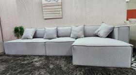 Sofá Modular Chaise em Linho Bahamas