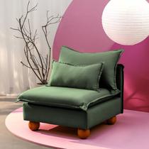 Sofá Modular com Encosto Pé Bolinha Sôma CabeCasa MadeiraOriginals Sofá Modular com Encosto Pé Bolinha Sôma CabeCasa MadeiraOriginals