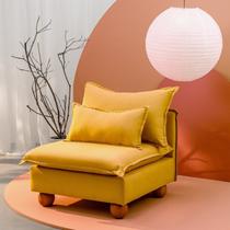 Sofá Modular com Encosto Pé Bolinha Sôma CabeCasa MadeiraOriginals Sofá Modular com Encosto Pé Bolinha Sôma CabeCasa MadeiraOriginals