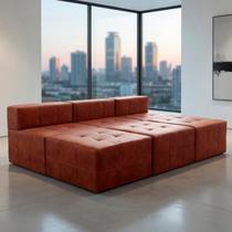 Sofá Modular Confort Com Puff Bom Pastor Sofá Modular Confort Com Puff Bom Pastor