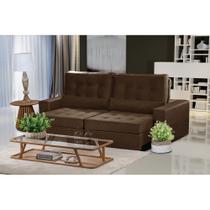 Sofá Modular Curitiba 3 Lugares 2.30 MT Retrátil Reclinável Veludo Sofatec