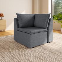 Sofá Modular de Canto 90cm Zen CabeCasa MadeiraOriginals Sofá Modular de Canto 90cm Zen CabeCasa MadeiraOriginals