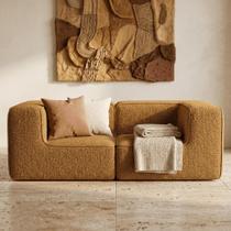 Sofá Modular Flow Boucle Plus - 2 Lugares - 2 Cantos Sofá Modular Flow Boucle Plus - 2 Lugares - 2 Cantos