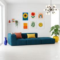 Sofá Modular Flow Em Boucle 2 Lugares 1 Braço Com Chaise Sofá Modular Flow Em Boucle 2 Lugares 1 Braço Com Chaise