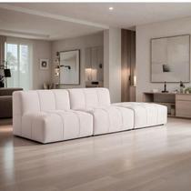 Sofá Modular Na Caixa Em Boucle 2 Lugares Com Chaise Inflow