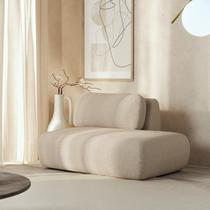 Sofá Modular Sumiê 100cm Direito Orla CabeCasa MadeiraOriginals Dourado Areia