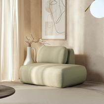 Sofá Modular Sumiê 80cm Direito Orla CabeCasa MadeiraOriginals Verde Água