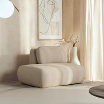 Sofá Modular Sumiê 80cm Esquerdo Orla CabeCasa MadeiraOriginals Dourado Areia