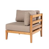 Sofá Módulo Canto Cannes Cor Fendi Base Mel - 72481