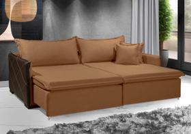 Sofá Mônaco Sem Caixa 2.00m Cor Terracota - Estilo Estofados