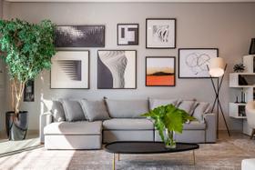 Sofá Monet - Lino Silver