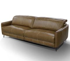 Sofa Murphy 2 Lugares Com Braco Couro Capuccino 194cm - 68368 Sofa Murphy 2 Lugares Com Braco Couro Capuccino 194cm - 68368