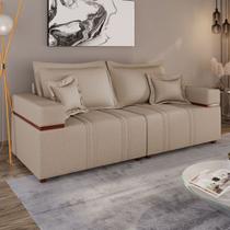 Sofá na Caixa 4 Lugares 200 cm Linho - Lufer Estofados