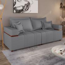 Sofá na Caixa 4 Lugares 200 cm Linho - Lufer Estofados