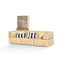 Sofá Na Caixa Modular Zimma Área Externa 3 lugares