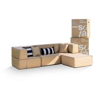 Sofá Na Caixa Modular Zimma Área Externa 4 lugares