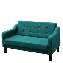 Sofá Namoradeira 2 Lugares Decorativa Para Sala Quarto Bella Suede Diversas Cores