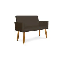 Sofá Namoradeira 2 Lugares Luxo Tecido material sintético Balaqui Decor