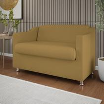 Sofá Namoradeira 2 Lugares Tilla Sala de Espera Suede