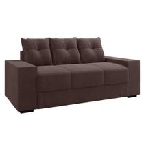 Sofá Namoradeira 3 Lugares 1,70m Ibiza Suede Selmer Marrom Sofá Namoradeira 3 Lugares 1,70m Ibiza Suede Selmer Marrom