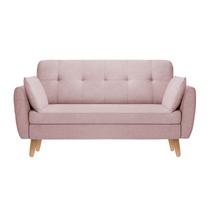 Sofá Namoradeira Agatha 140cm material sintético Rosa Bebe - AM Interiores