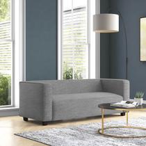 Sofá Namoradeira Amsterdam 1,40m Linho Cinza - Inova Decorações Sofá Namoradeira Amsterdam 1,40m Linho Cinza - Inova Decorações