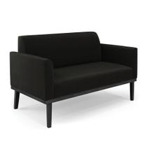 Sofá Namoradeira Base De Madeira Fixa Preto Marisa Suede D03 - D'Rossi Preto Sofá Namoradeira Base De Madeira Fixa Preto Marisa Suede D03 - D'Rossi Preto