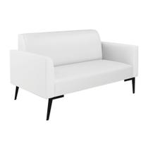 Sofá Namoradeira Pés Villach Marisa material sintético Branco Sofá Namoradeira Pés Villach Marisa material sintético Branco