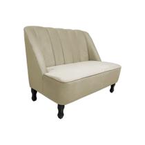 Sofá Namoradeira Poltrona Decorativa 2 Lugares Teles Suede Sofá Namoradeira Poltrona Decorativa 2 Lugares Teles Suede