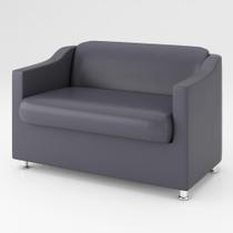 Sofá Namoradeira Tilla Confortável material sintético Balaqui Decor