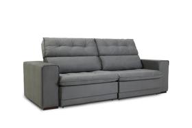 Sofá Nantes 2,50m Veludo Prince Grafite