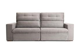 Sofá New Toronto 2,20m Veludo Itália Grafite