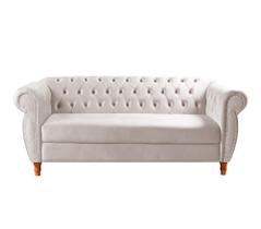Sofá Nobreza 3 Lugares Chesterfield Retrô Vintage Classic
