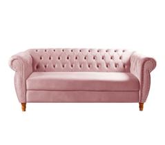 Sofá Nobreza 3 Lugares Chesterfield Retrô Vintage Classic