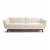 Sofá Nord 2 Lugares 160cm Bouclé Off White - Sallar Home Sofá Nord 2 Lugares 160cm Bouclé Off White - Sallar Home