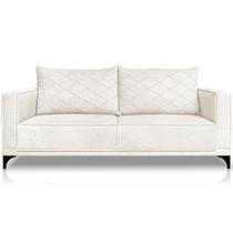 Sofa Nori 3 Lugares Pes De Ferro 200cm Linho Boucle 3300 Ezz 3300 Sofa Nori 3 Lugares Pes De Ferro 200cm Linho Boucle 3300 Ezz 3300