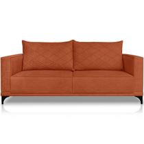 Sofa Nori 3 Lugares Pes De Ferro 200cm Linho Boucle 3303 Ezz 3303 Sofa Nori 3 Lugares Pes De Ferro 200cm Linho Boucle 3303 Ezz 3303