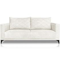 Sofa Nori 3 Lugares Pes De Ferro 220cm Linho Boucle 3300 Ezz Sofa Nori 3 Lugares Pes De Ferro 220cm Linho Boucle 3300 Ezz